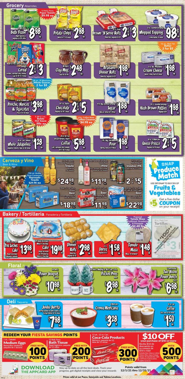 Fiesta Foods SuperMarkets Ad from 12/15/2021