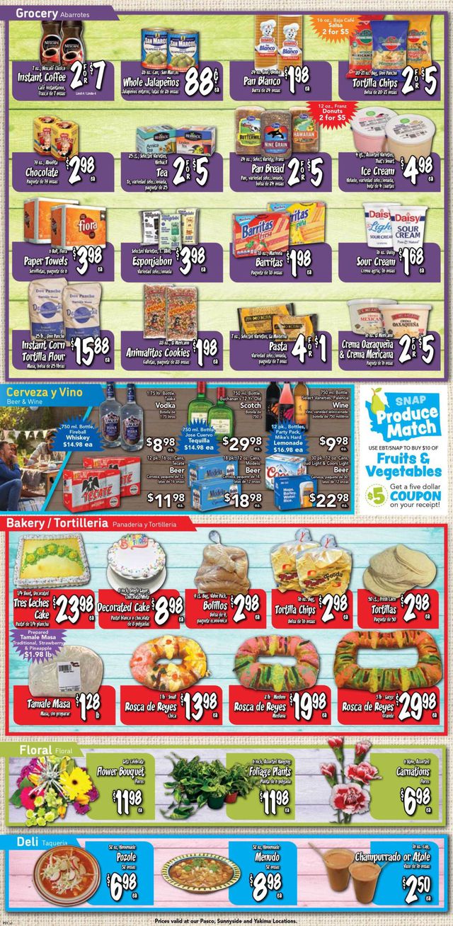 Fiesta Foods SuperMarkets Ad from 12/29/2021