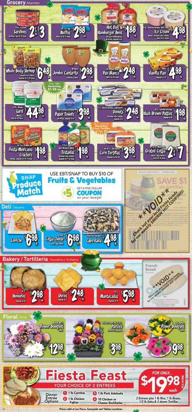 Fiesta Foods SuperMarkets Ad from 03/09/2022