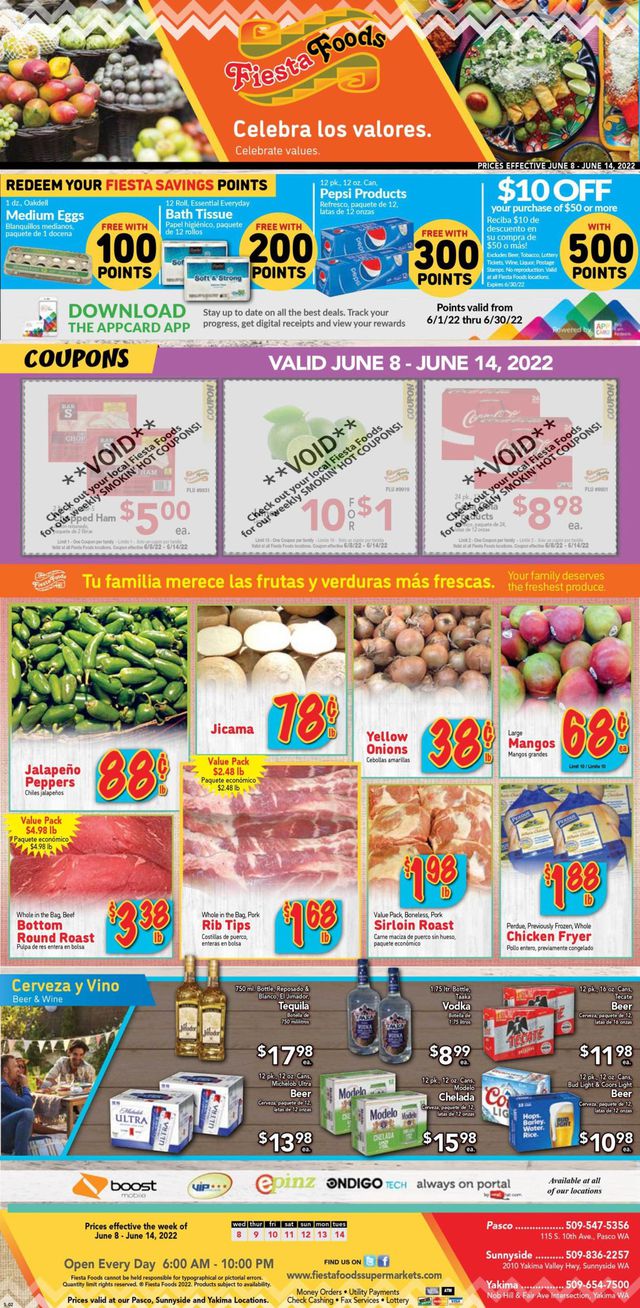 Fiesta Foods SuperMarkets Ad from 06/08/2022