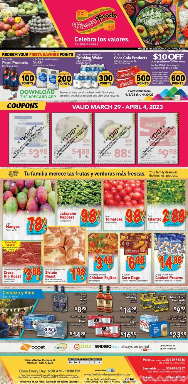 Fiesta Foods SuperMarkets Ad from 03/29/2023