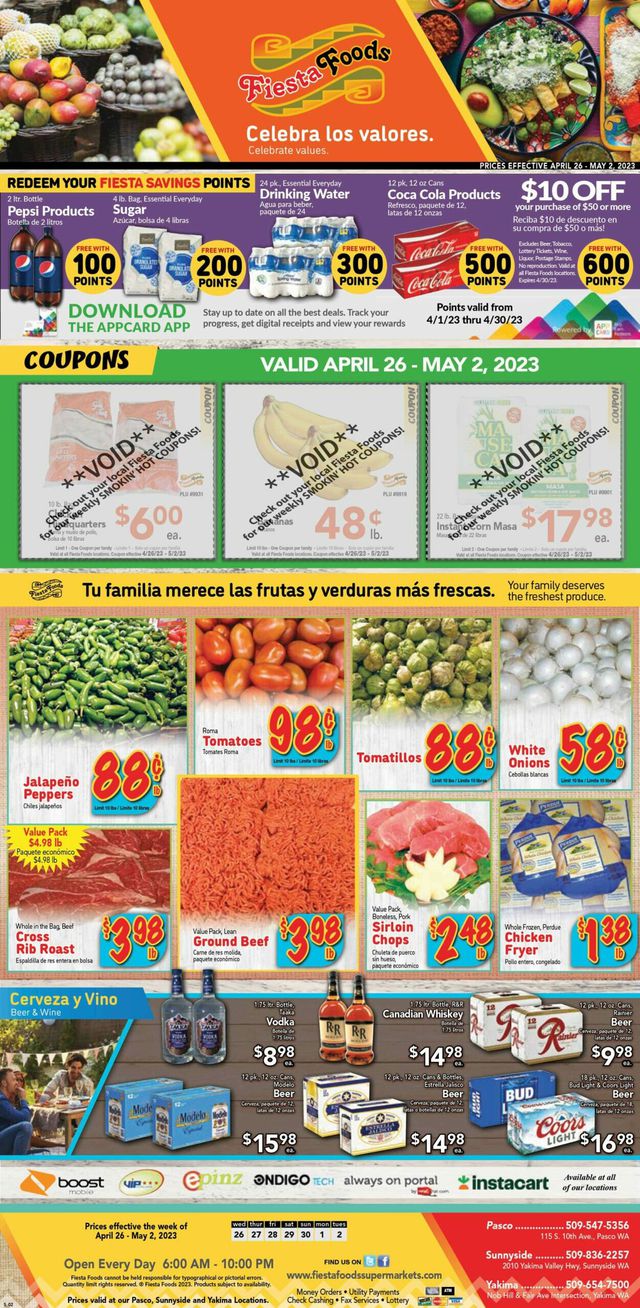 Fiesta Foods SuperMarkets Ad from 04/26/2023