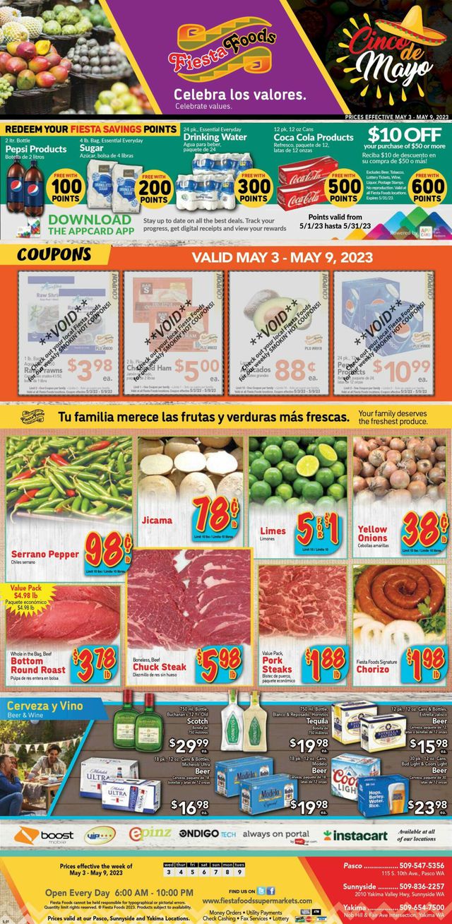 Fiesta Foods SuperMarkets Ad from 05/03/2023