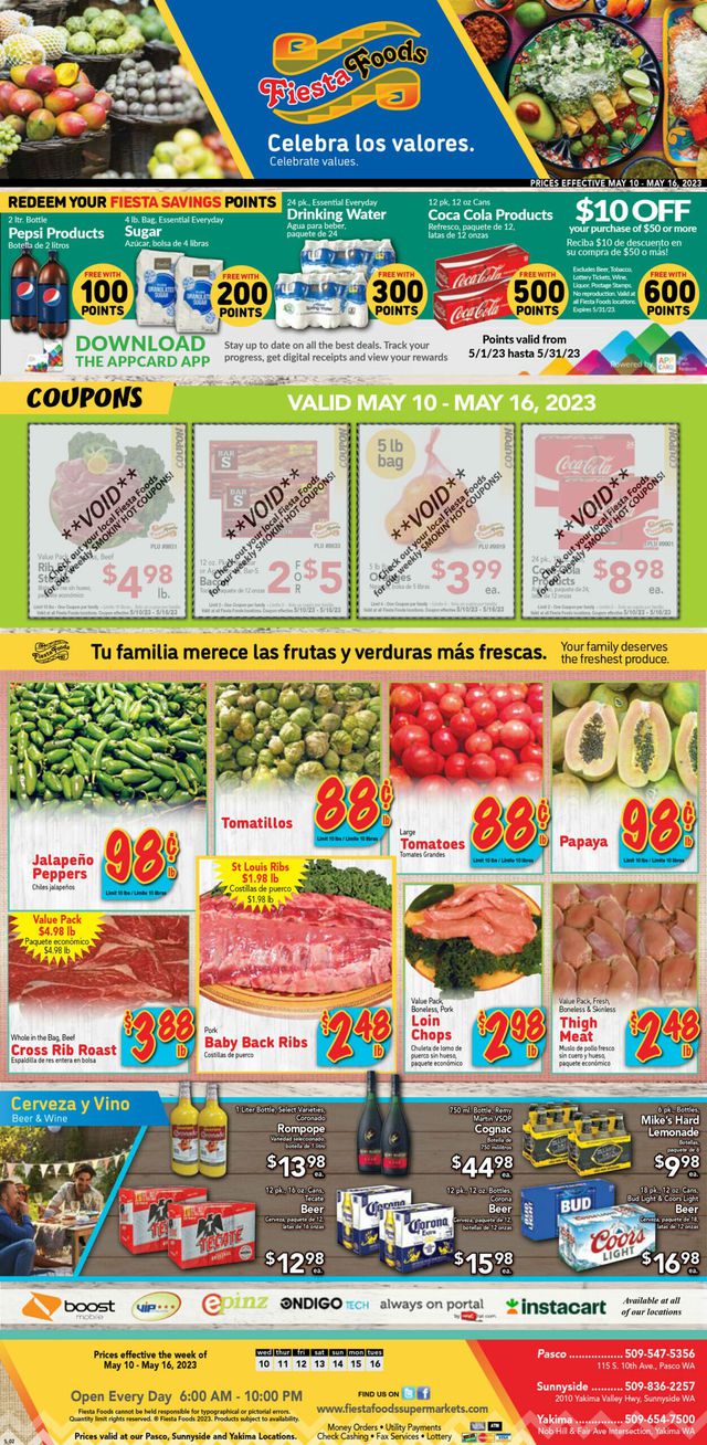 Fiesta Foods SuperMarkets Ad from 05/10/2023