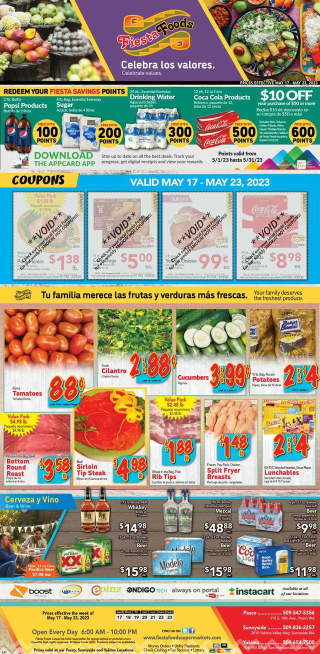 Fiesta Foods SuperMarkets Ad from 05/17/2023