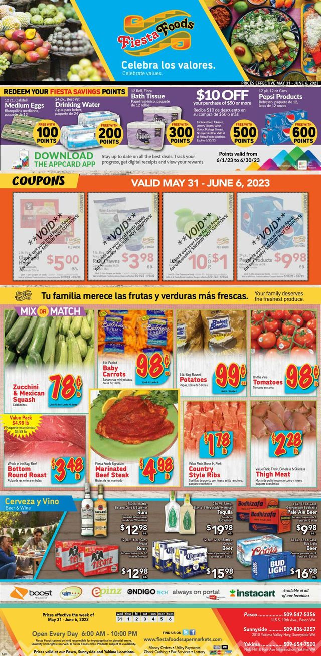 Fiesta Foods SuperMarkets Ad from 05/31/2023