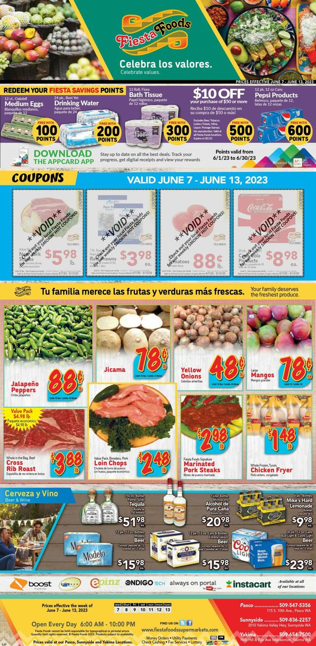 Fiesta Foods SuperMarkets Ad from 06/07/2023