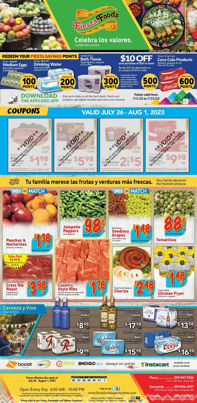 Fiesta Foods SuperMarkets Ad from 07/26/2023