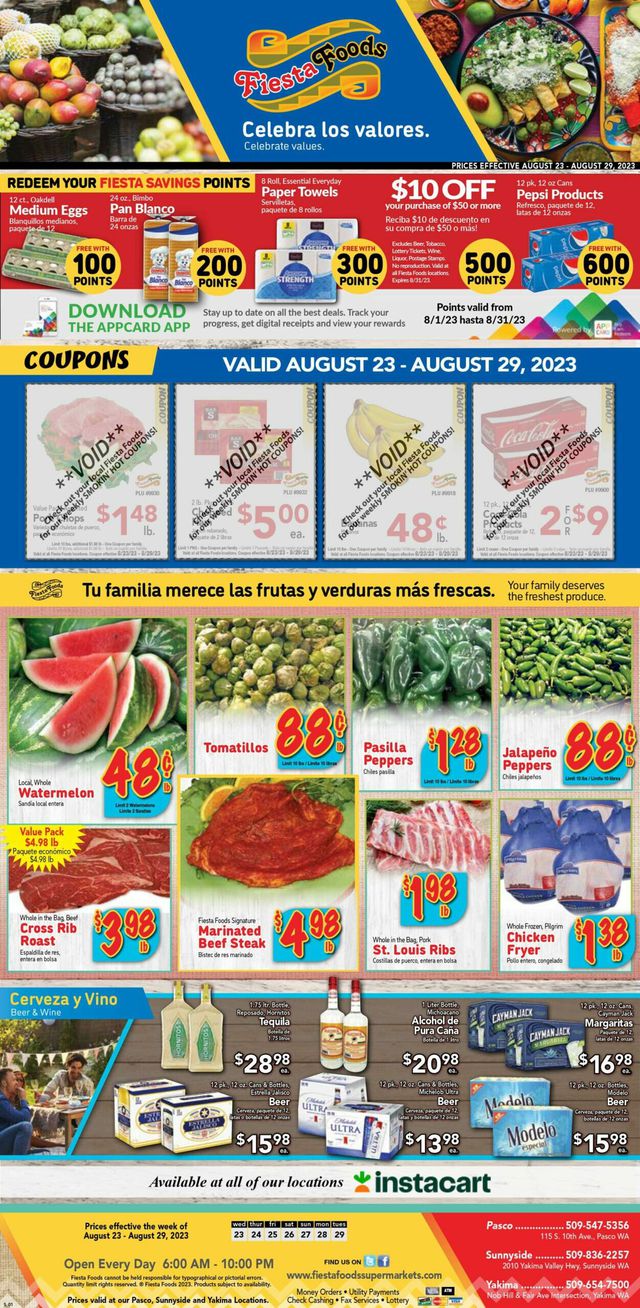 Fiesta Foods SuperMarkets Ad from 08/23/2023