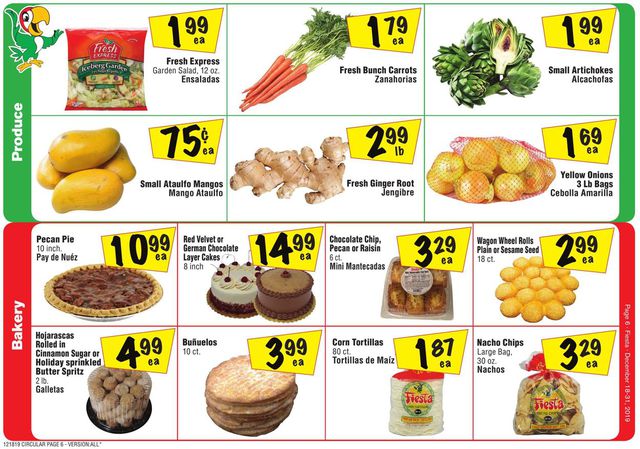 Fiesta Mart Ad from 12/18/2019