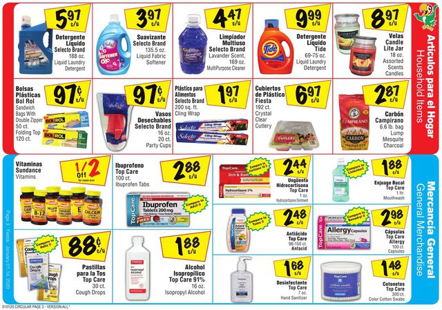 Fiesta Mart Ad from 01/01/2020