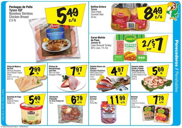 Fiesta Mart Ad from 01/15/2020