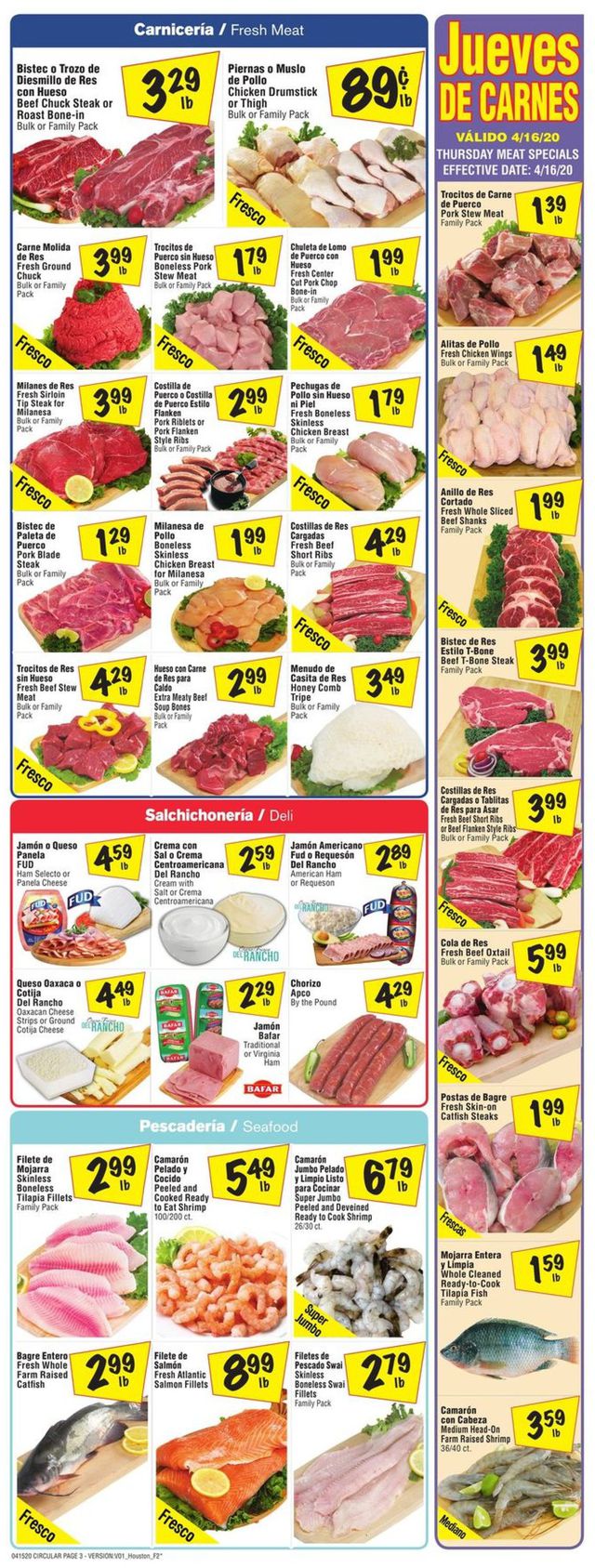 Fiesta Mart Ad from 04/15/2020