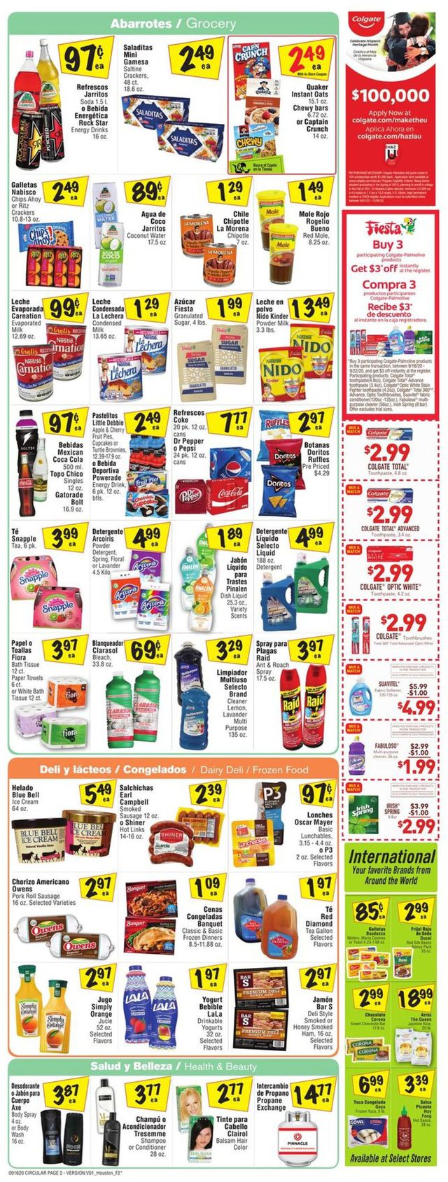 Fiesta Mart Ad from 09/16/2020