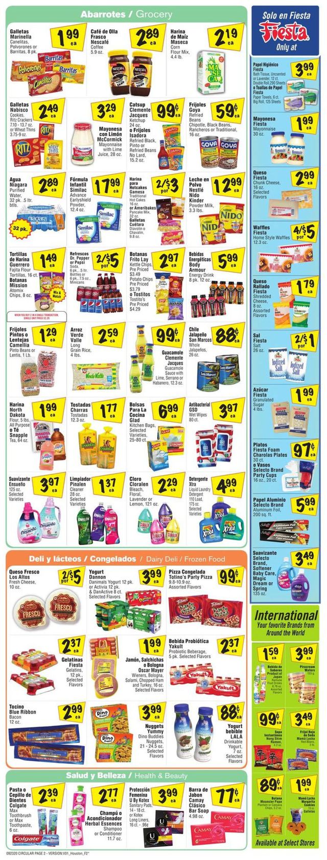 Fiesta Mart Ad from 09/23/2020