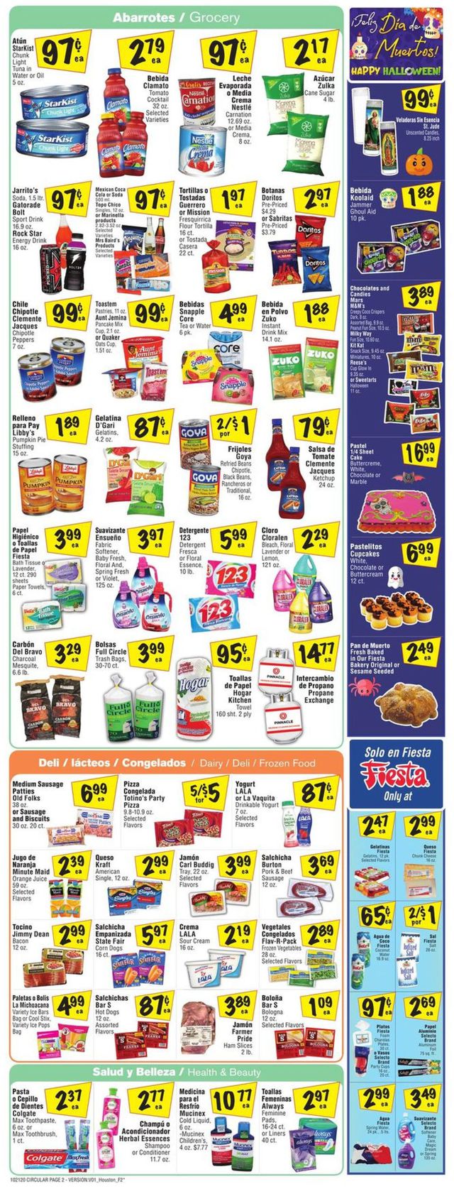 Fiesta Mart Ad from 10/21/2020