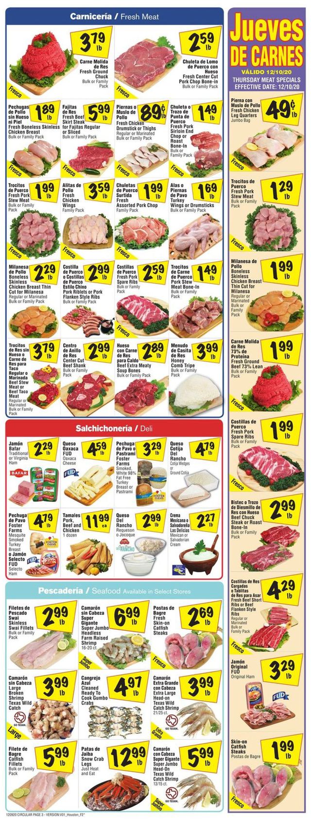 Fiesta Mart Ad from 12/09/2020