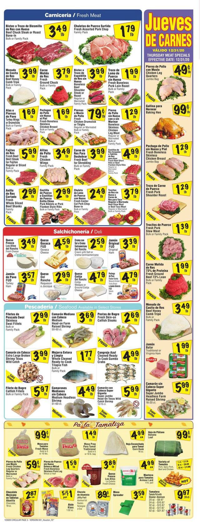 Fiesta Mart Ad from 12/30/2020
