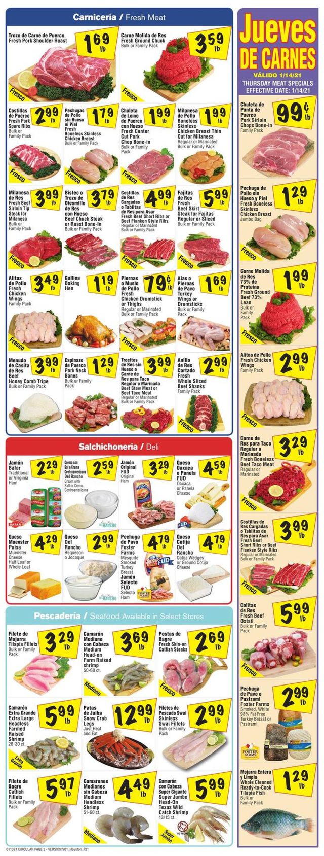 Fiesta Mart Ad from 01/13/2021