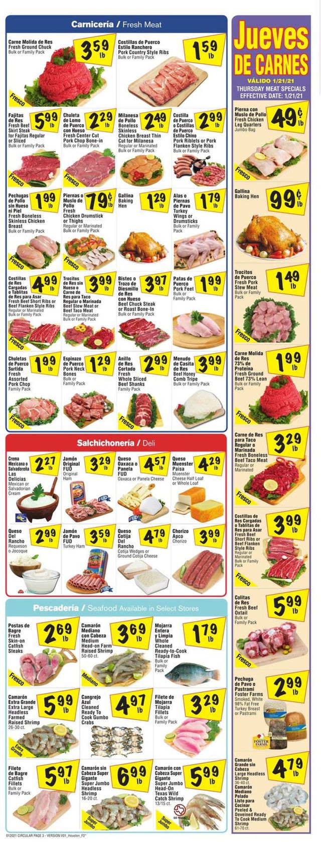 Fiesta Mart Ad from 01/20/2021