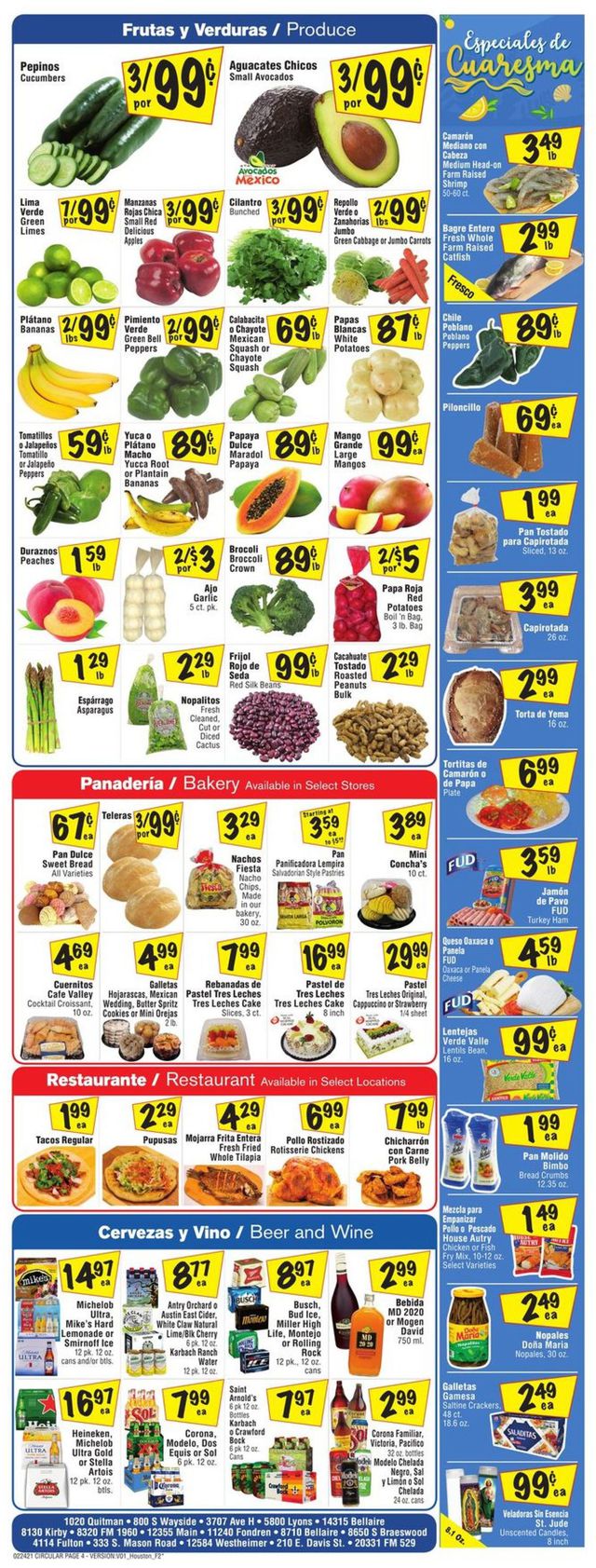 Fiesta Mart Ad from 02/24/2021