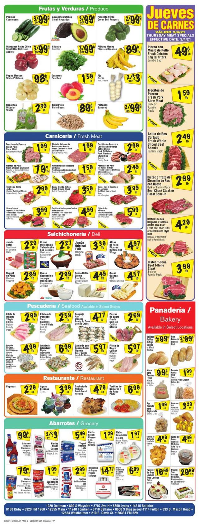 Fiesta Mart Ad from 03/03/2021