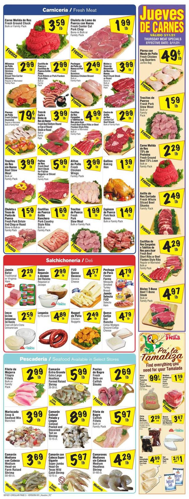 Fiesta Mart Ad from 03/10/2021