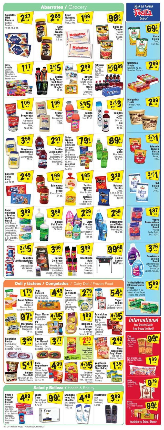 Fiesta Mart Ad from 03/17/2021