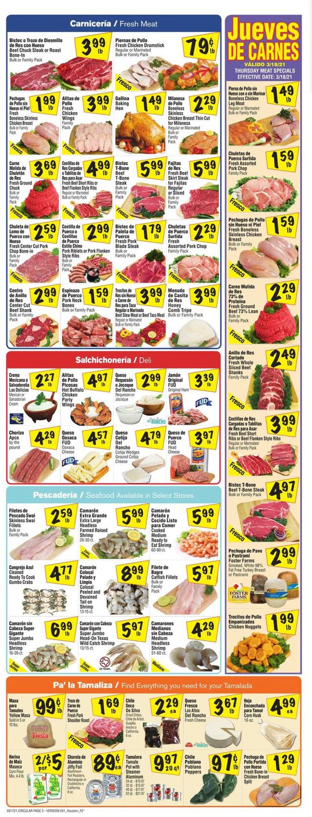Fiesta Mart Ad from 03/17/2021