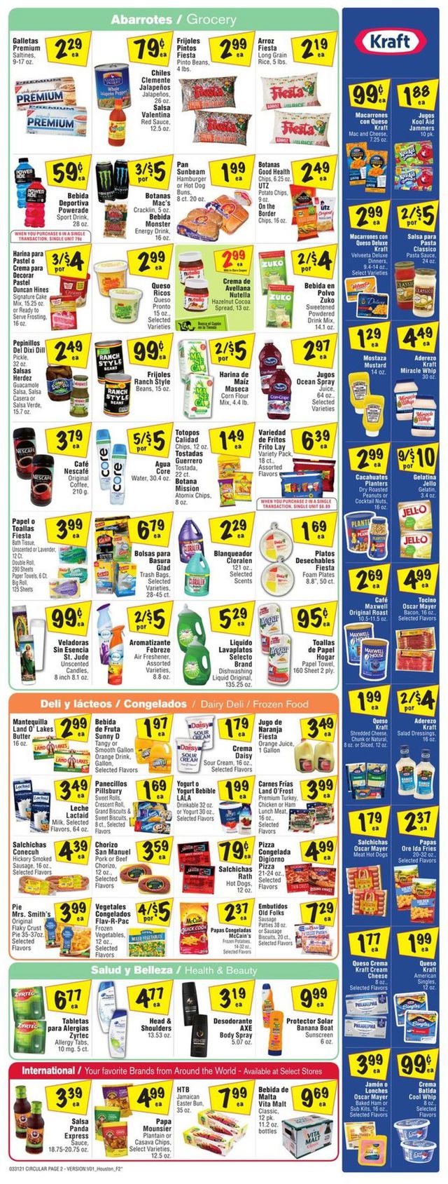 Fiesta Mart Ad from 03/31/2021