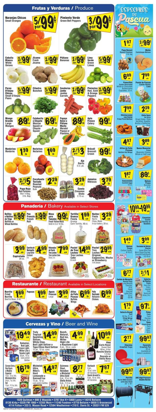 Fiesta Mart Ad from 03/31/2021