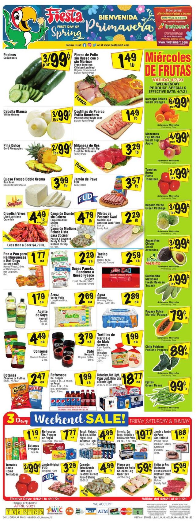 Fiesta Mart Ad from 04/07/2021