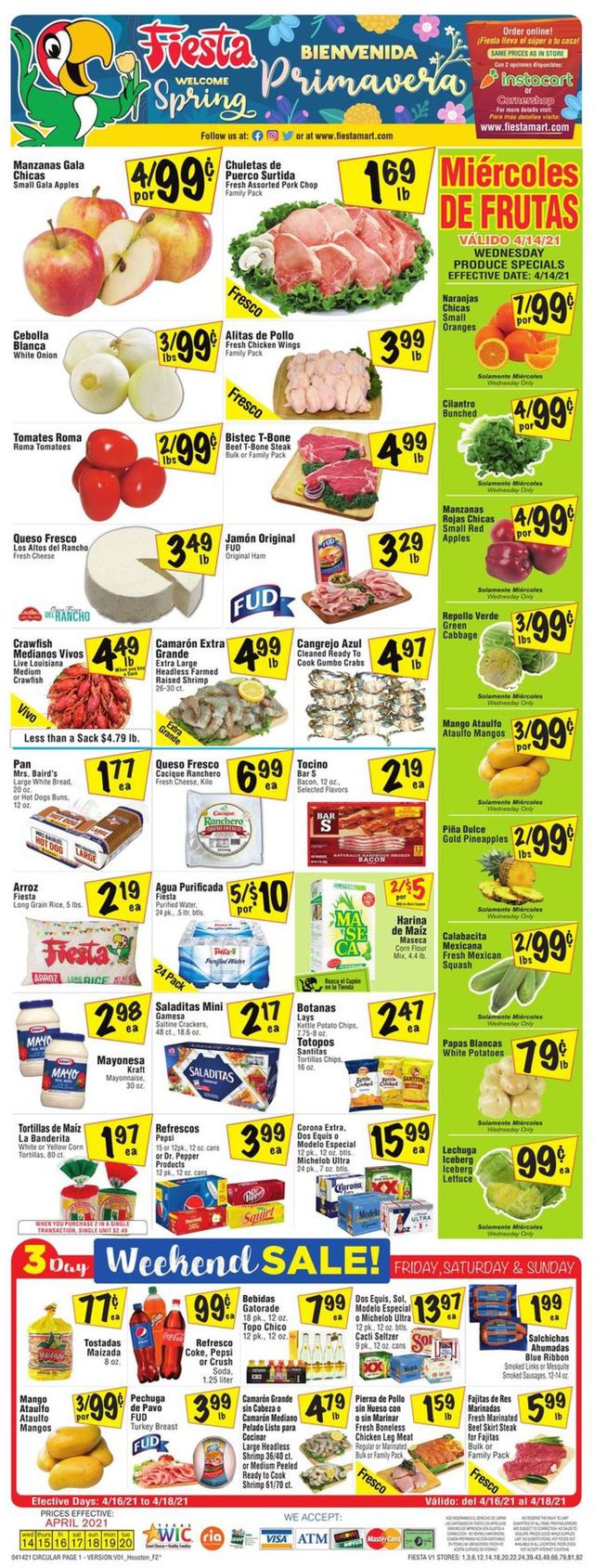 Fiesta Mart Ad from 04/14/2021