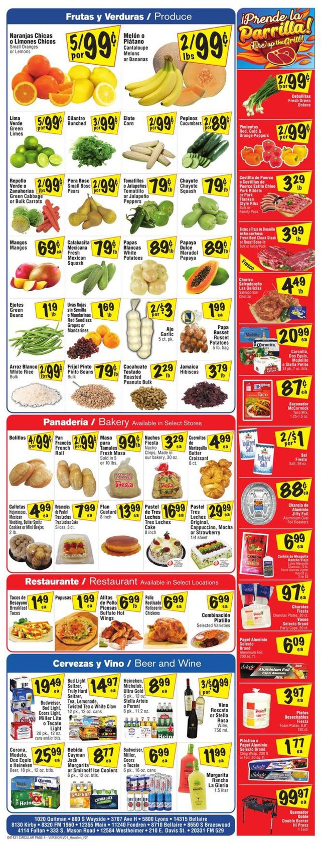 Fiesta Mart Ad from 04/14/2021