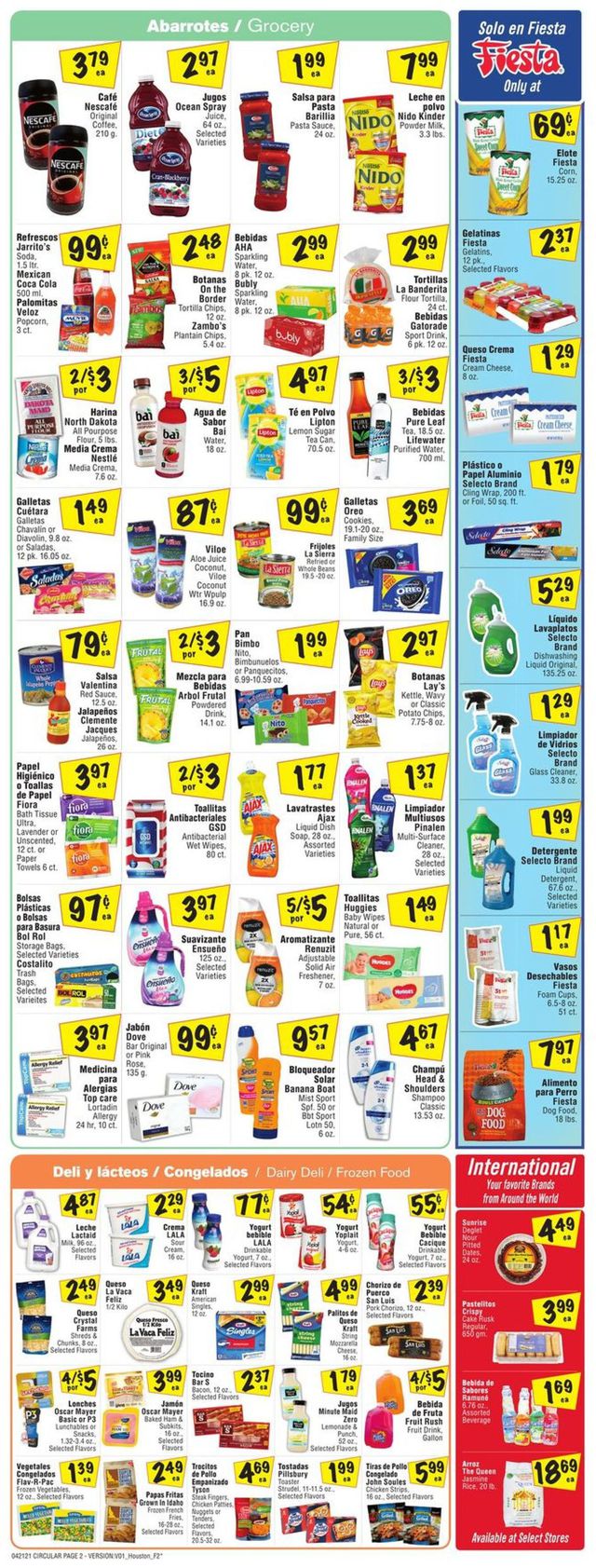 Fiesta Mart Ad from 04/21/2021