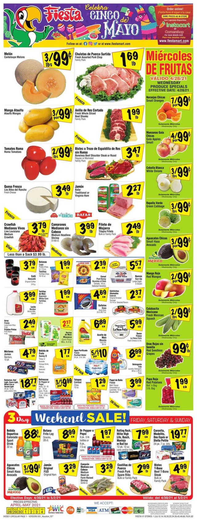 Fiesta Mart Ad from 04/28/2021