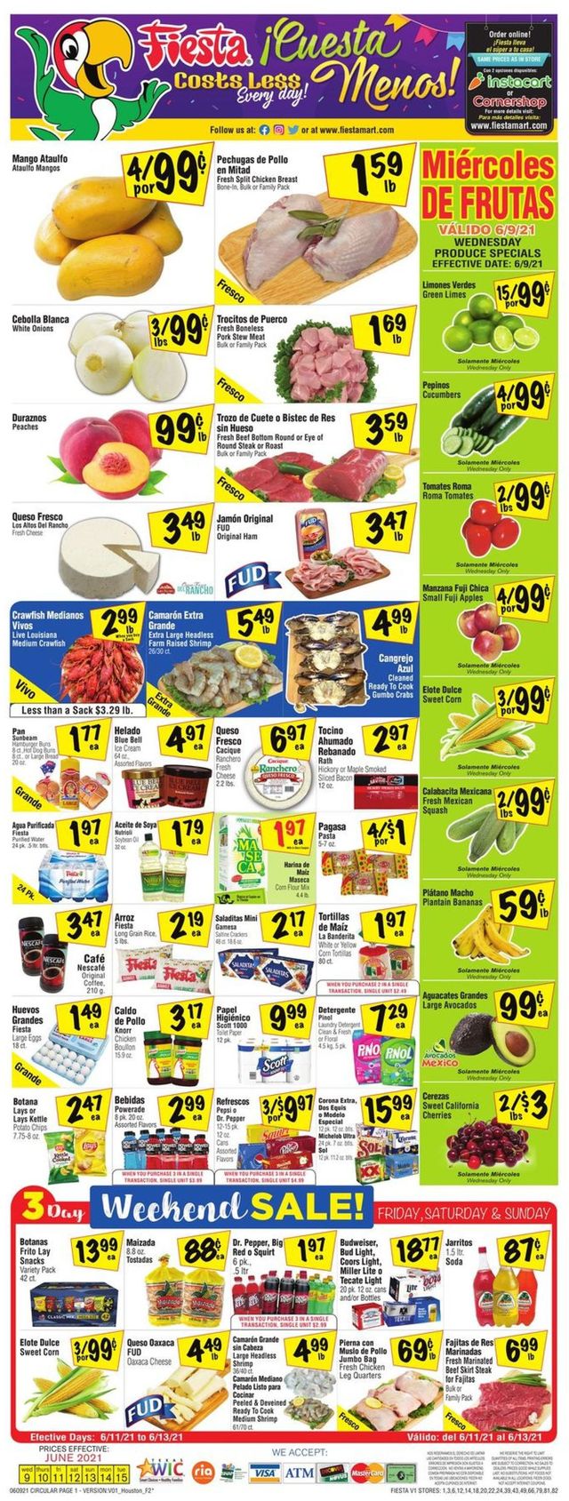 Fiesta Mart Ad from 06/09/2021