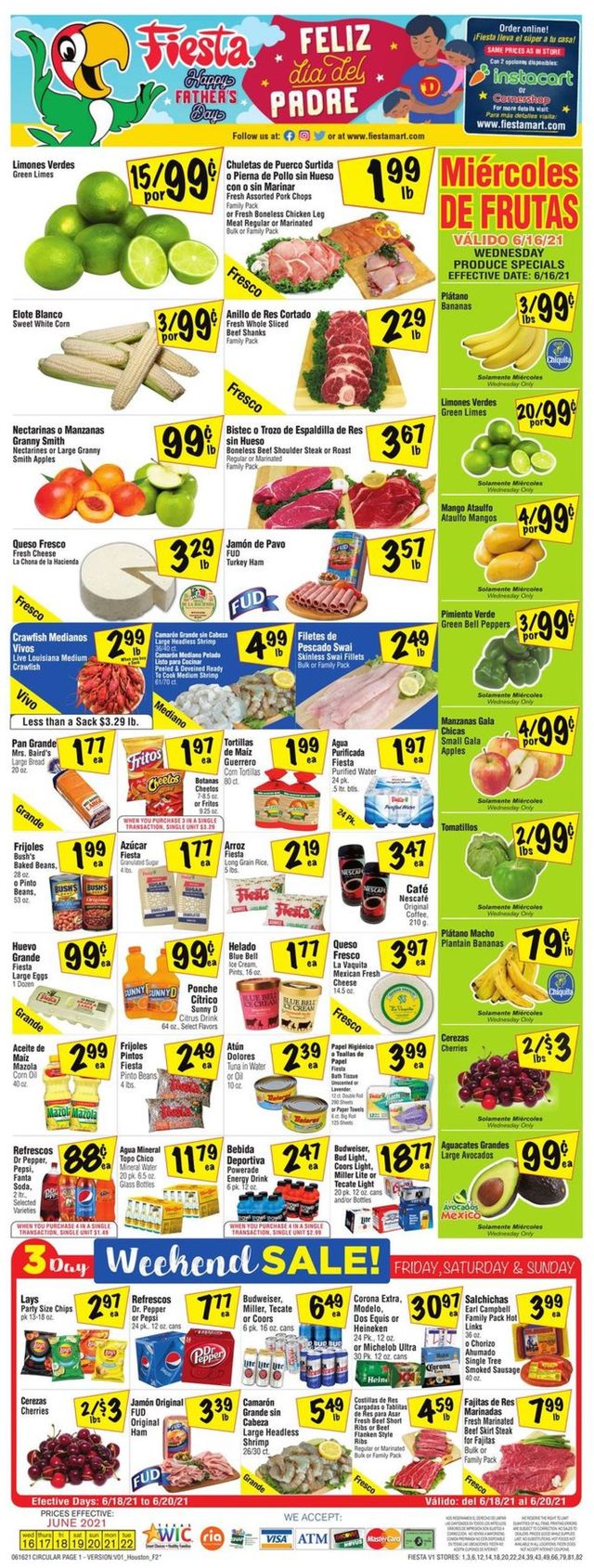 Fiesta Mart Ad from 06/16/2021