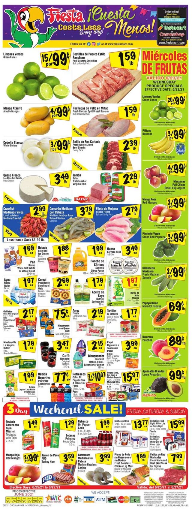 Fiesta Mart Ad from 06/23/2021