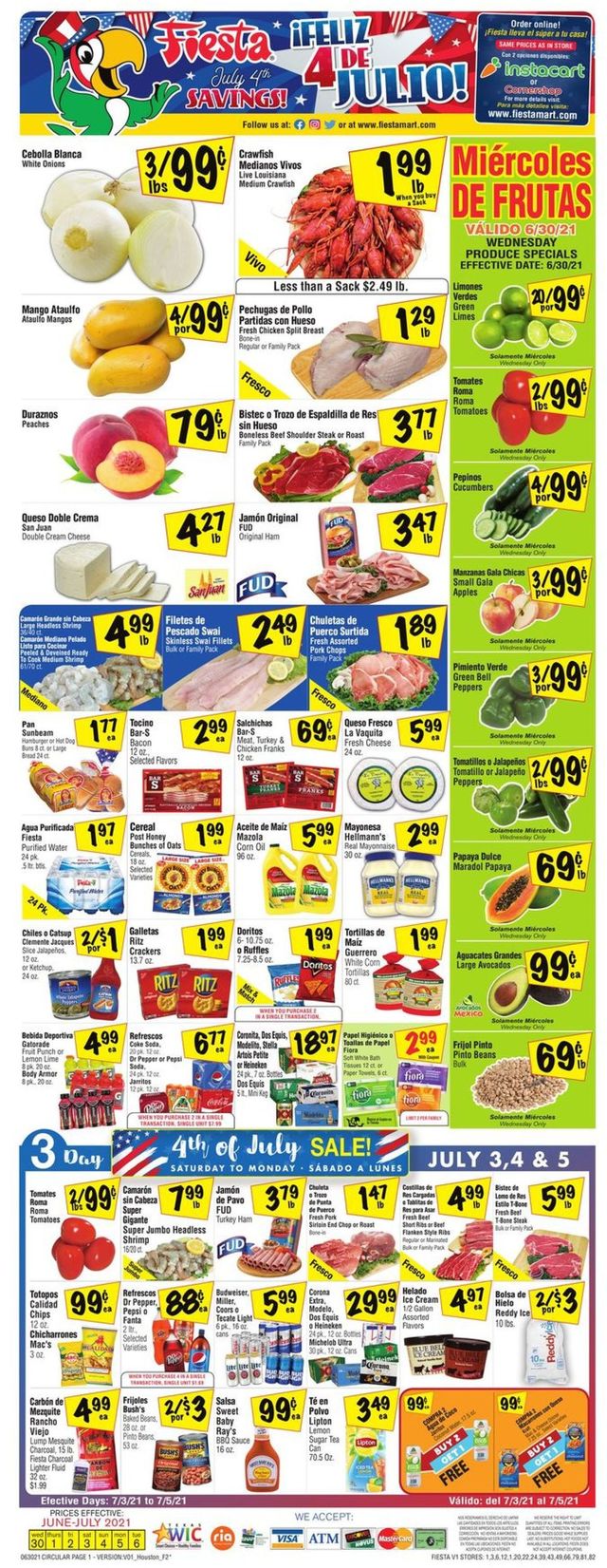 Fiesta Mart Ad from 06/30/2021