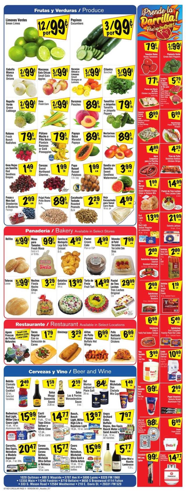 Fiesta Mart Ad from 07/14/2021