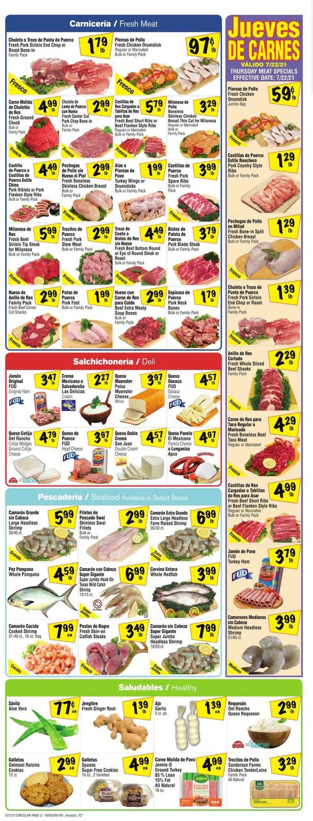 Fiesta Mart Ad from 07/21/2021