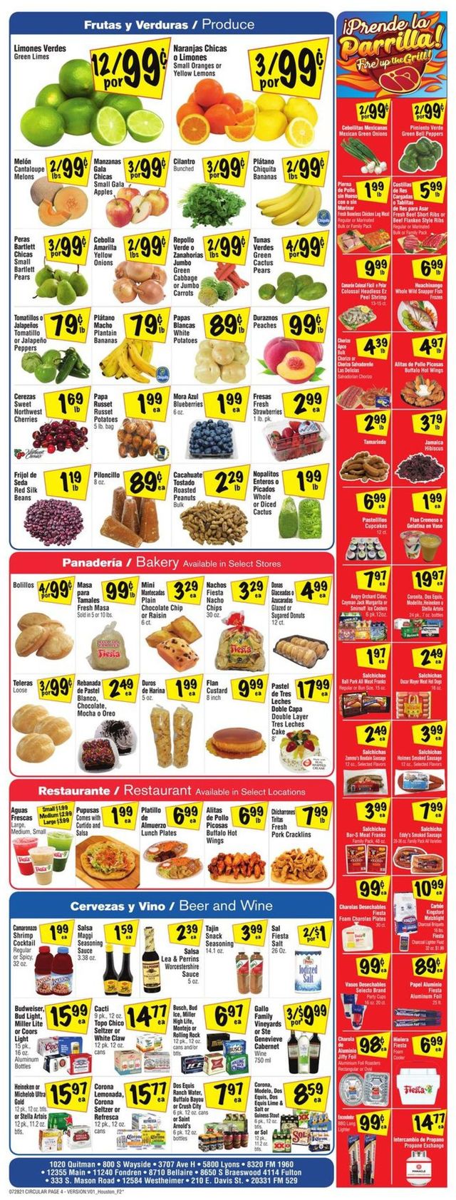 Fiesta Mart Ad from 07/28/2021