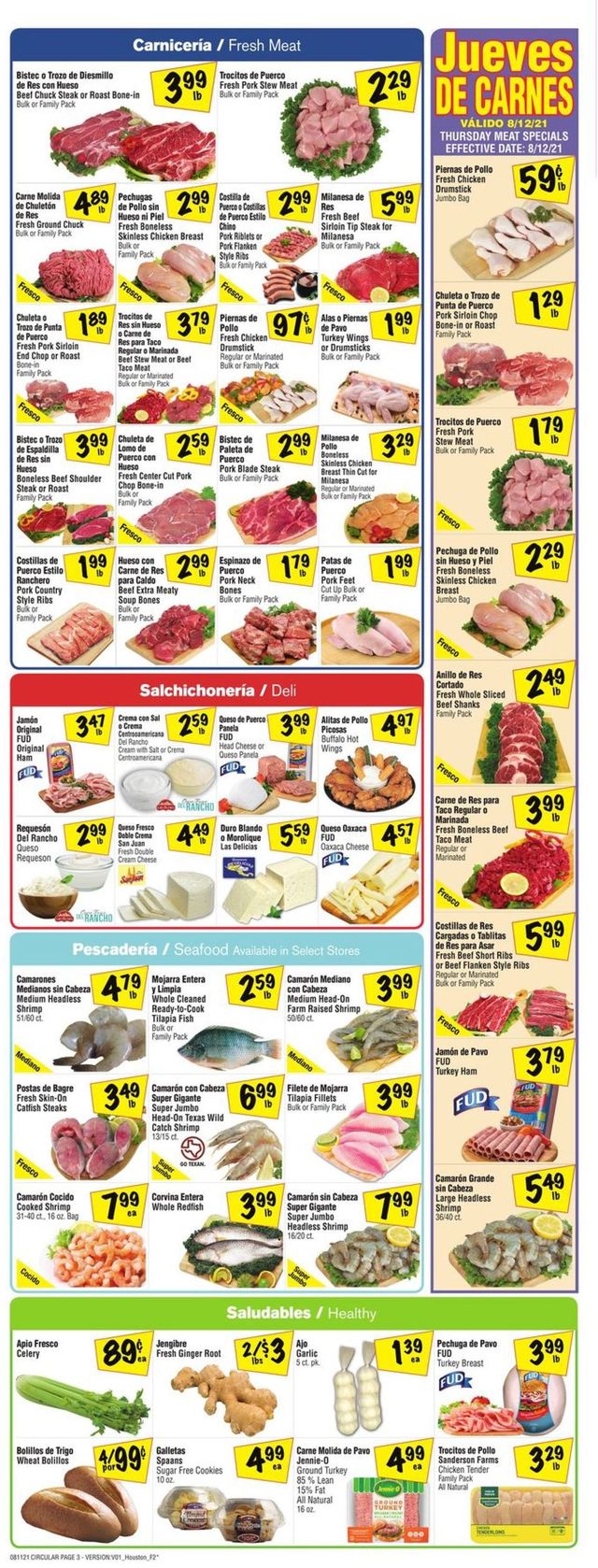 Fiesta Mart Ad from 08/11/2021
