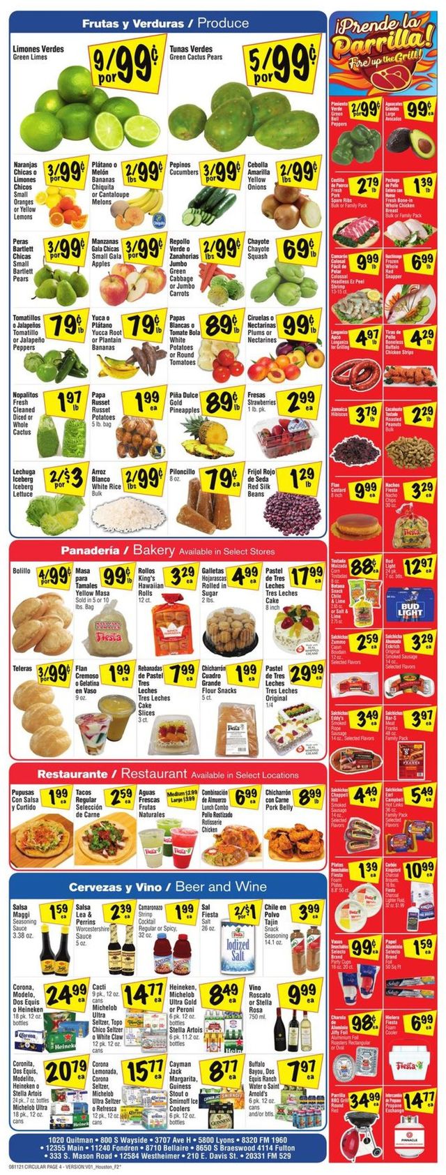 Fiesta Mart Ad from 08/11/2021