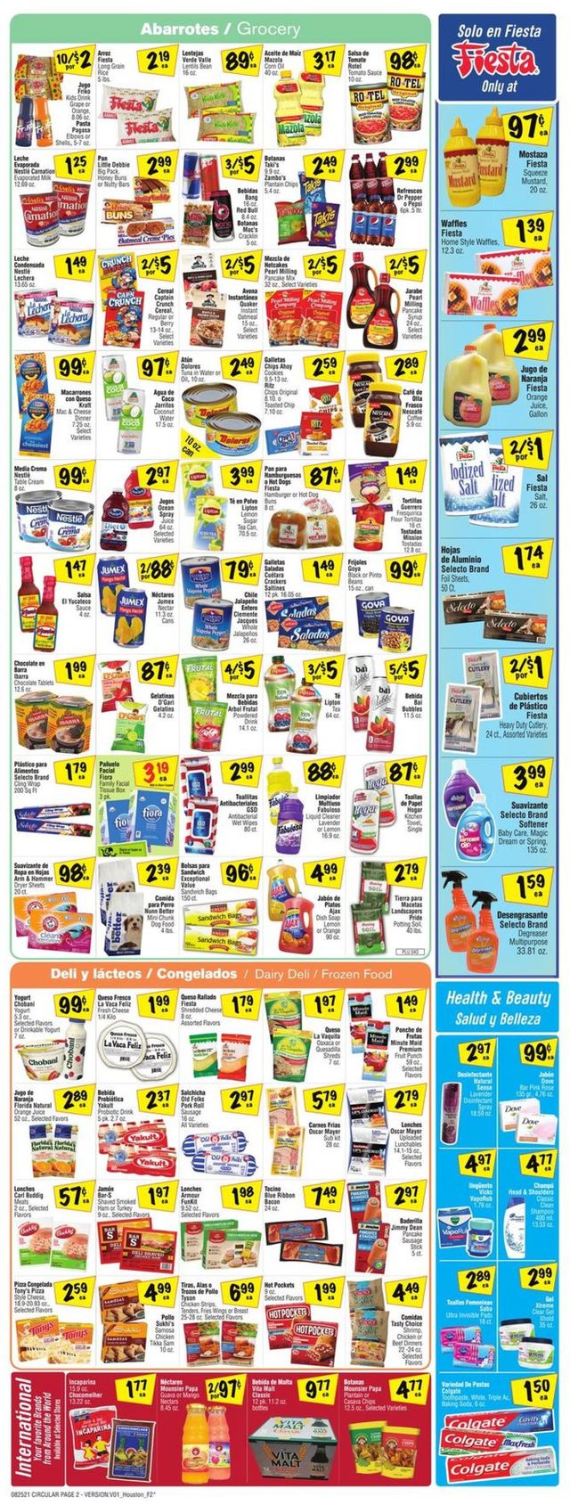 Fiesta Mart Ad from 08/25/2021