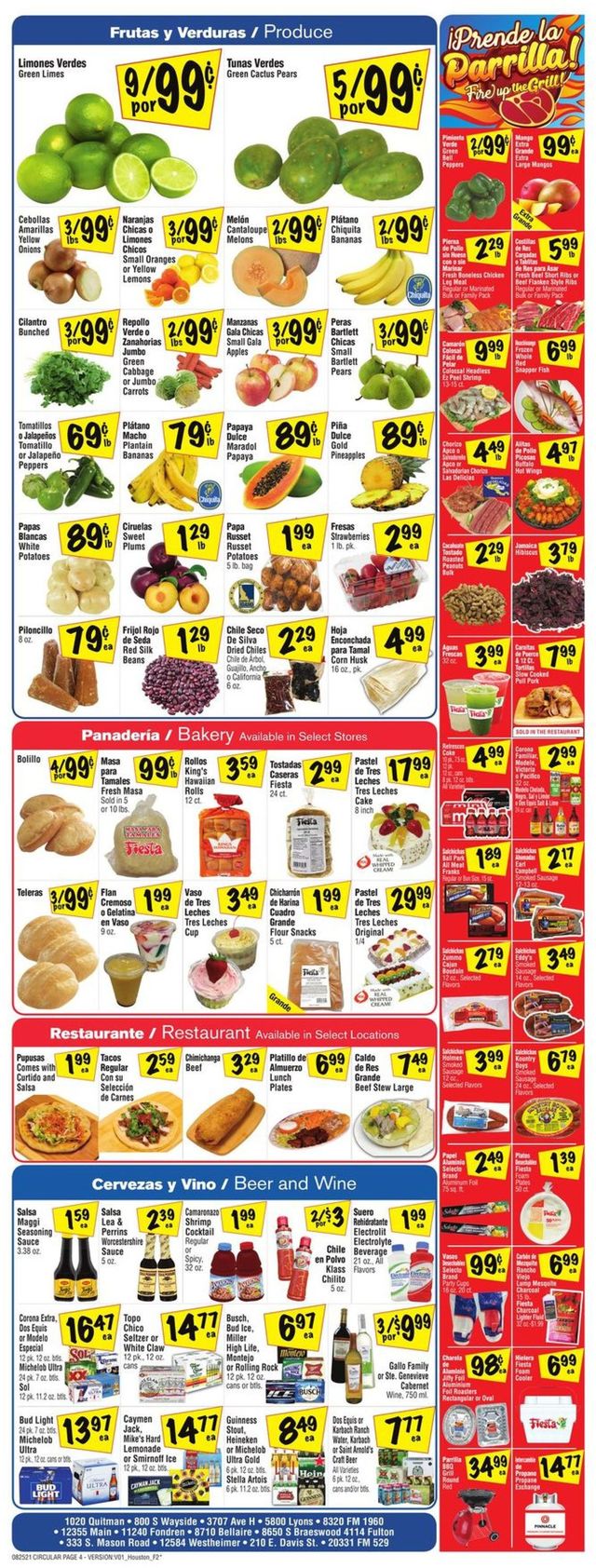 Fiesta Mart Ad from 08/25/2021