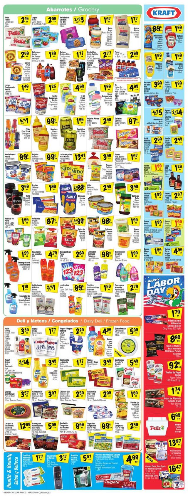 Fiesta Mart Ad from 09/01/2021