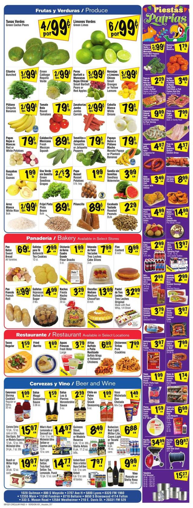 Fiesta Mart Ad from 09/15/2021