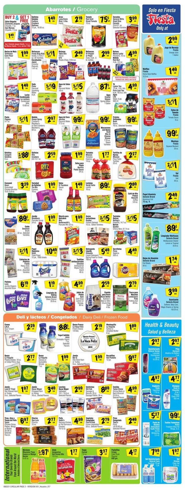 Fiesta Mart Ad from 09/22/2021